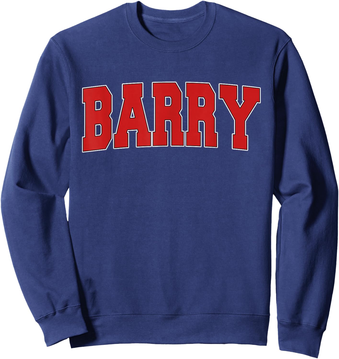 BARRY UNITED KINGDOM Varsity Style Vintage Retro UK Sports Sweatshirt - Sweatshirt | Navy