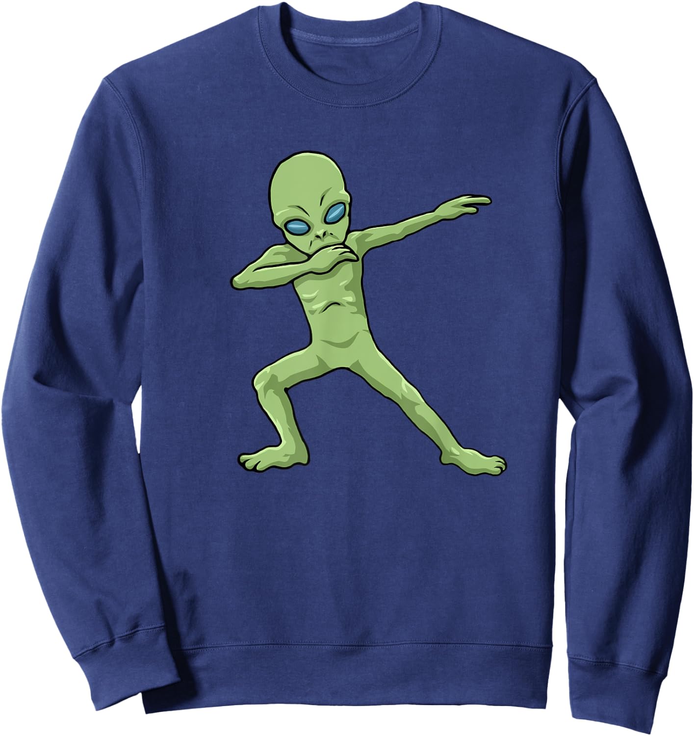 Funny Halloween Clothing Dabbing Alien - Men's Black Short Sleeve Classic Fit - Small Sweatshirt - Sweatshirt | Navy