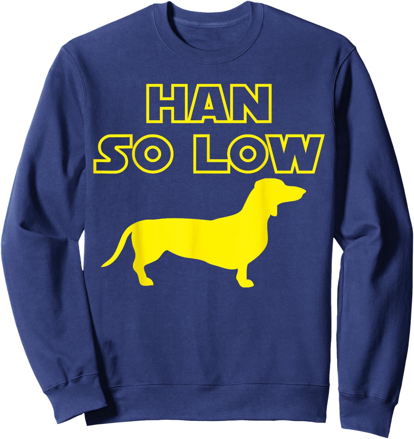 Funny Daschund - Hans So Low Sweatshirt - Sweatshirt | Navy