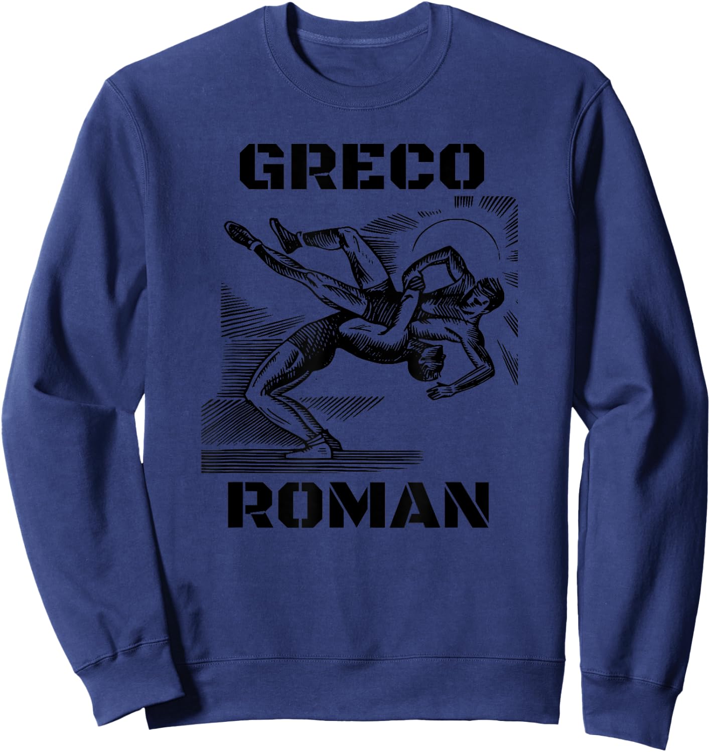 Greco Roman Wrestling Sweatshirt - Sweatshirt | Navy