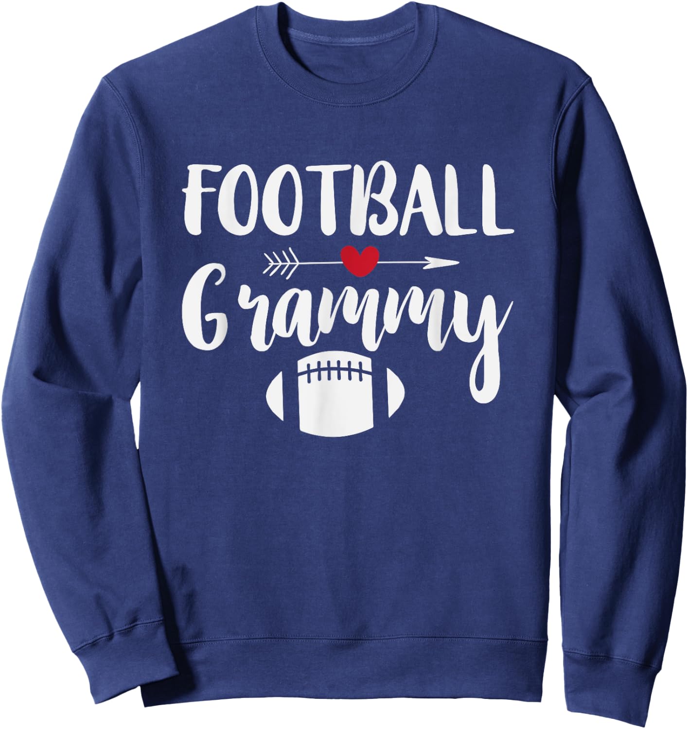 Football Grandma Shirt Sports Grandmother Grammy Gift Sweatshirt - Sweatshirt | Navy