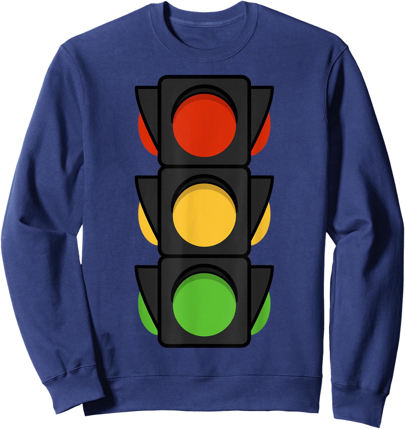 Pretend I'm A Traffic Light Halloween Costume Funny Sweatshirt - Sweatshirt | Navy