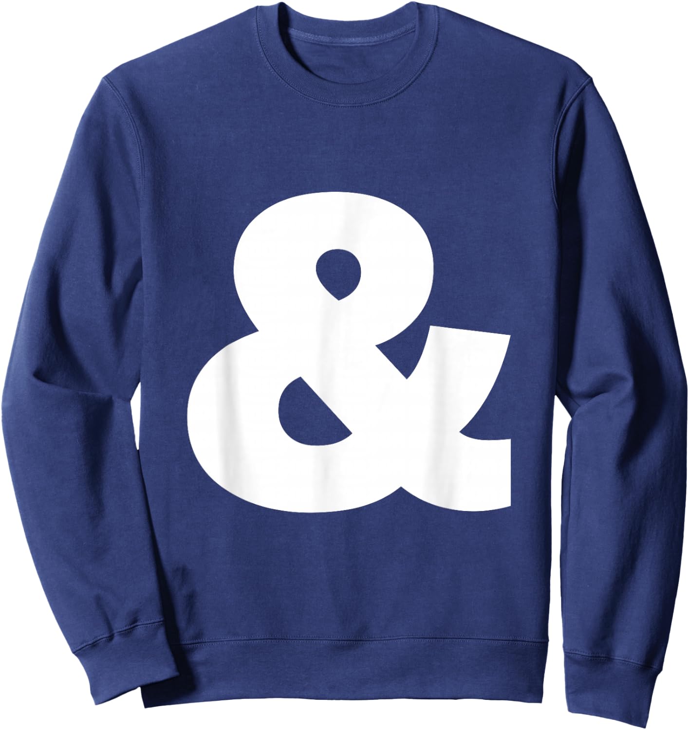 And sign & ampersand symbol, alphabet Initial shirt Sweatshirt - Sweatshirt | Navy