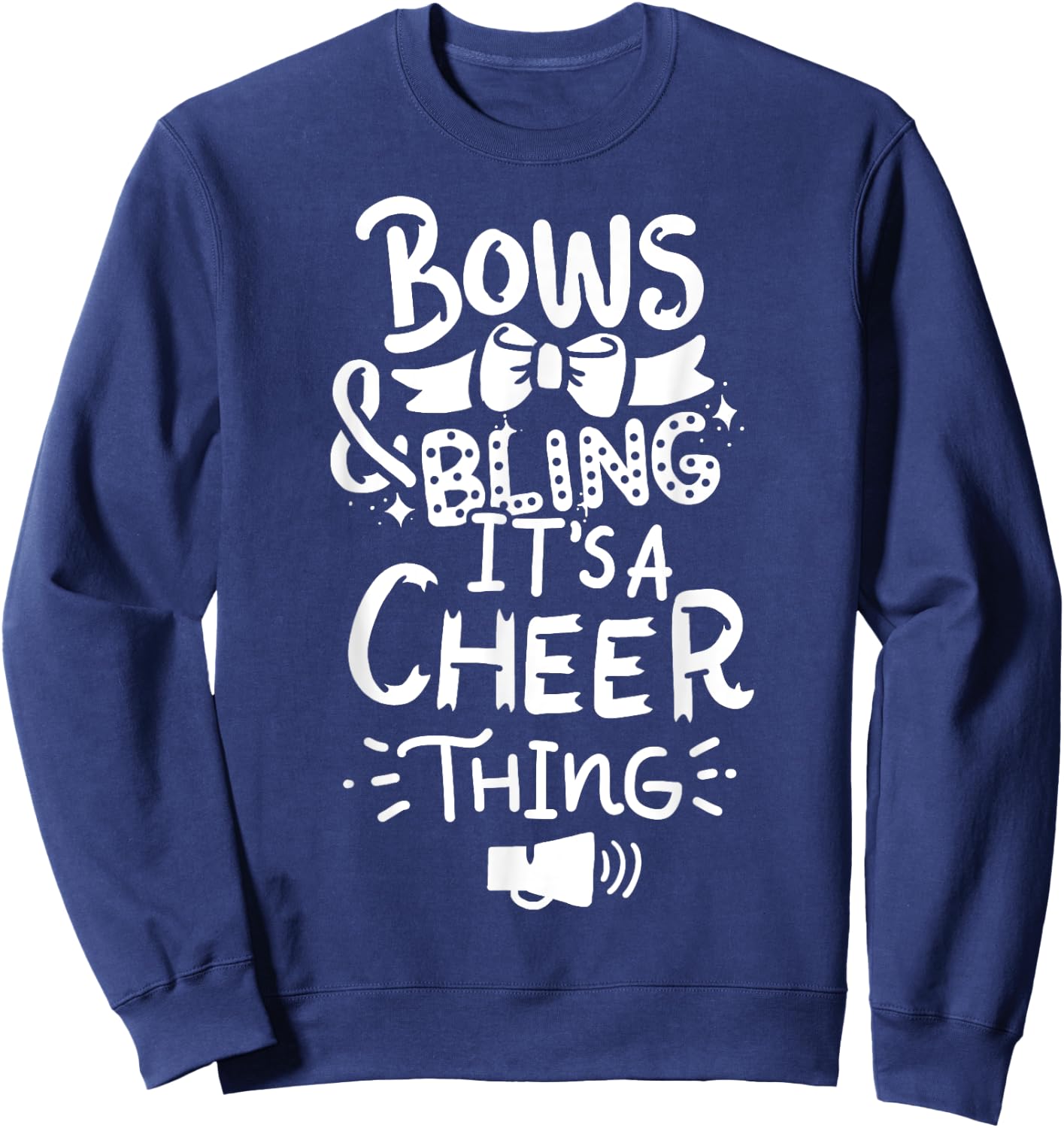 Cheerleading Cheerleader Football Gift Sweatshirt - Sweatshirt | Navy