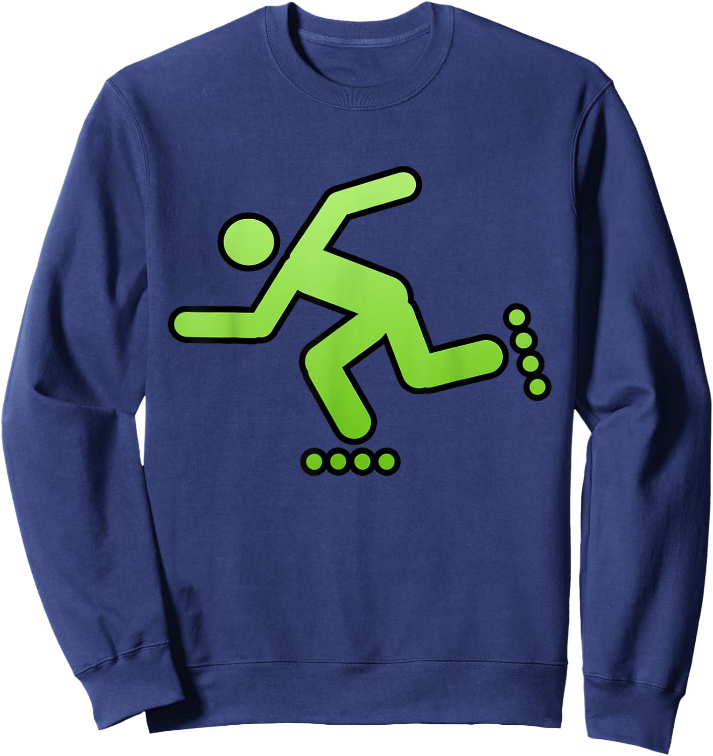 Retro Aggressive Inline Skating Roller Blading Sweatshirt - Sweatshirt | Navy