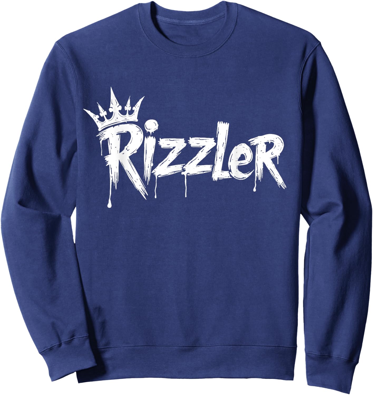 W Rizz Rizzler The Rizz God Funny Meme Sweatshirt - Sweatshirt | Navy