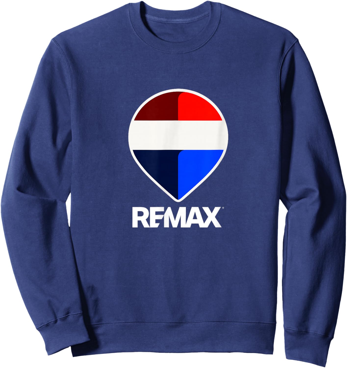 REMAX - Large Balloon Logo - White Text Sweatshirt - Sweatshirt | Navy