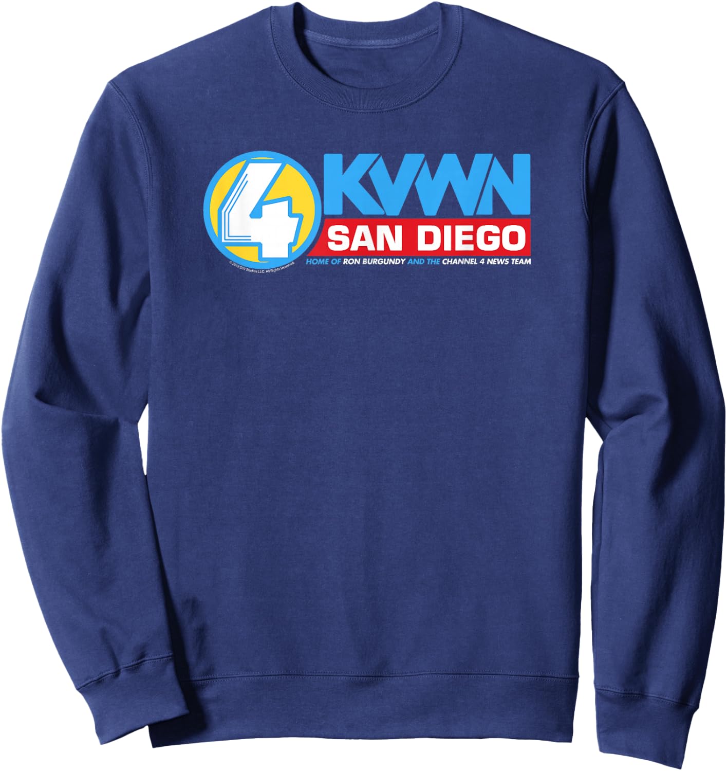 Anchorman KVWN San Diego Sweatshirt - Sweatshirt | Navy