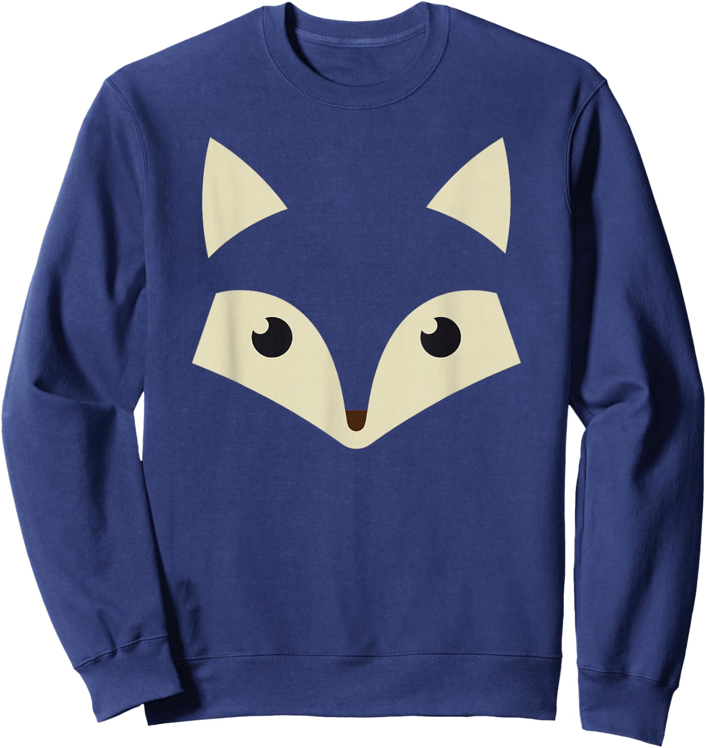 Cute Fox Face Awesome Halloween Costume Gift Shirt Sweatshirt - Sweatshirt | Navy