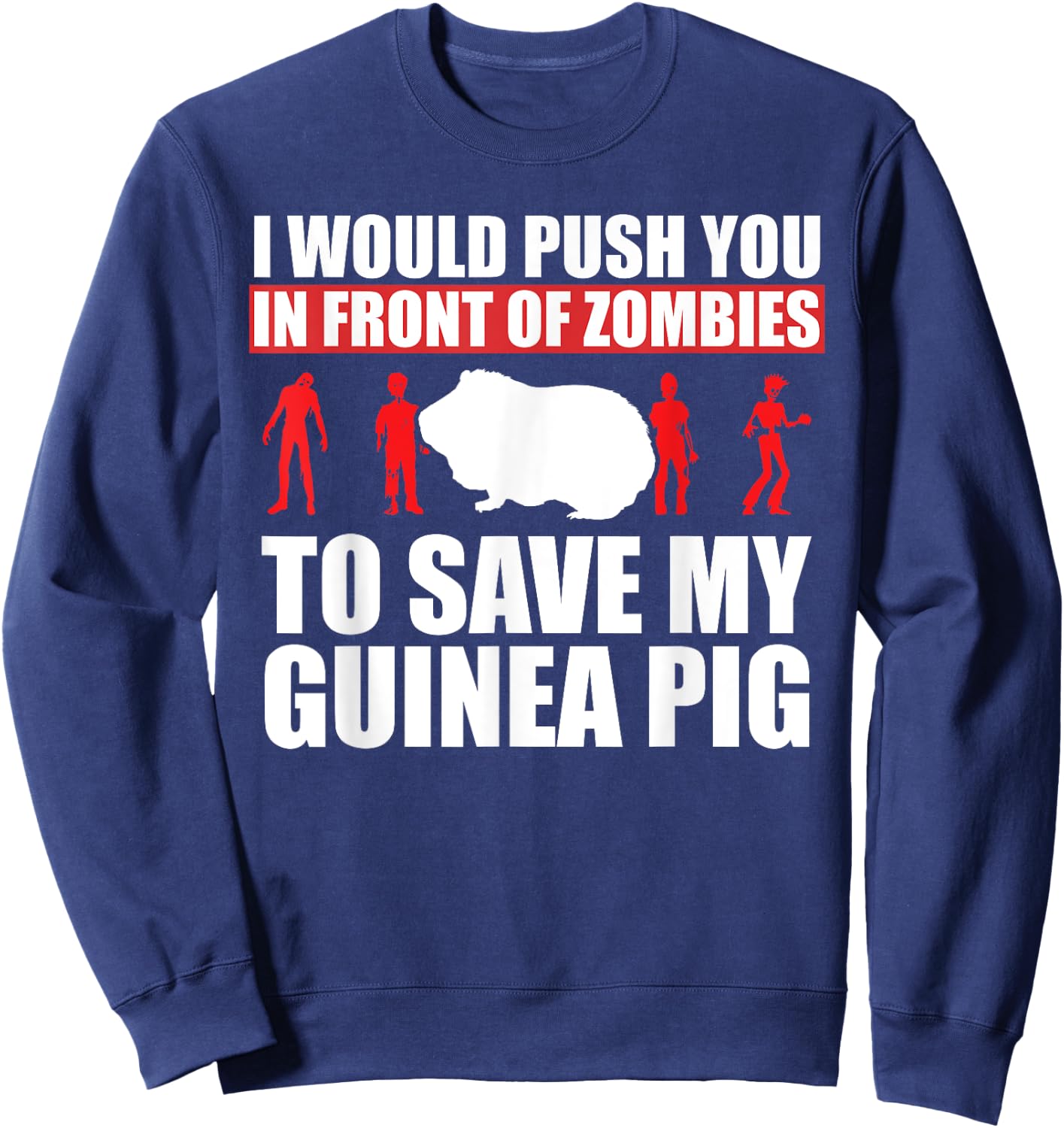 Save My Pet Guinea Pig Sweatshirt - Sweatshirt | Navy
