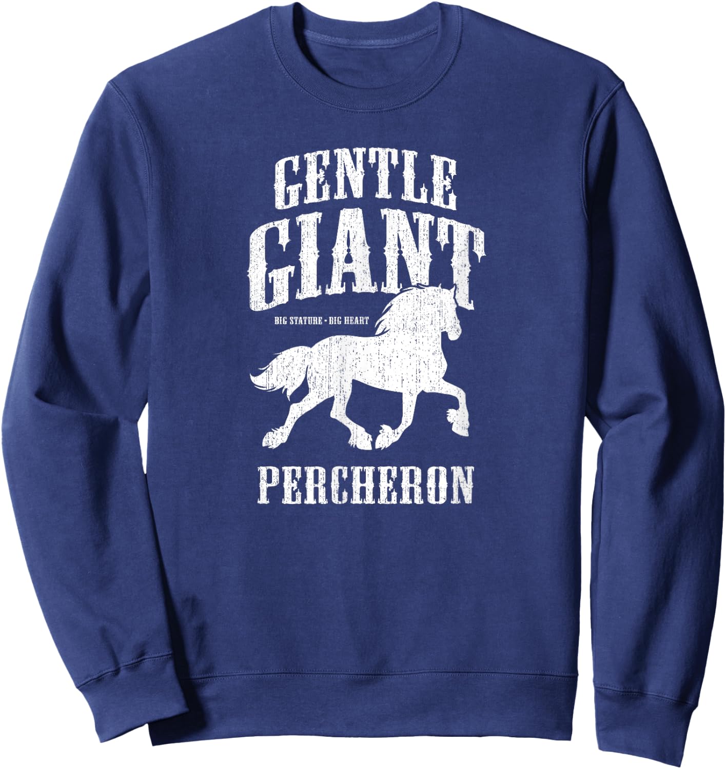 Gentle Giant - Percheron Draft Horse Sweatshirt - Sweatshirt | Navy