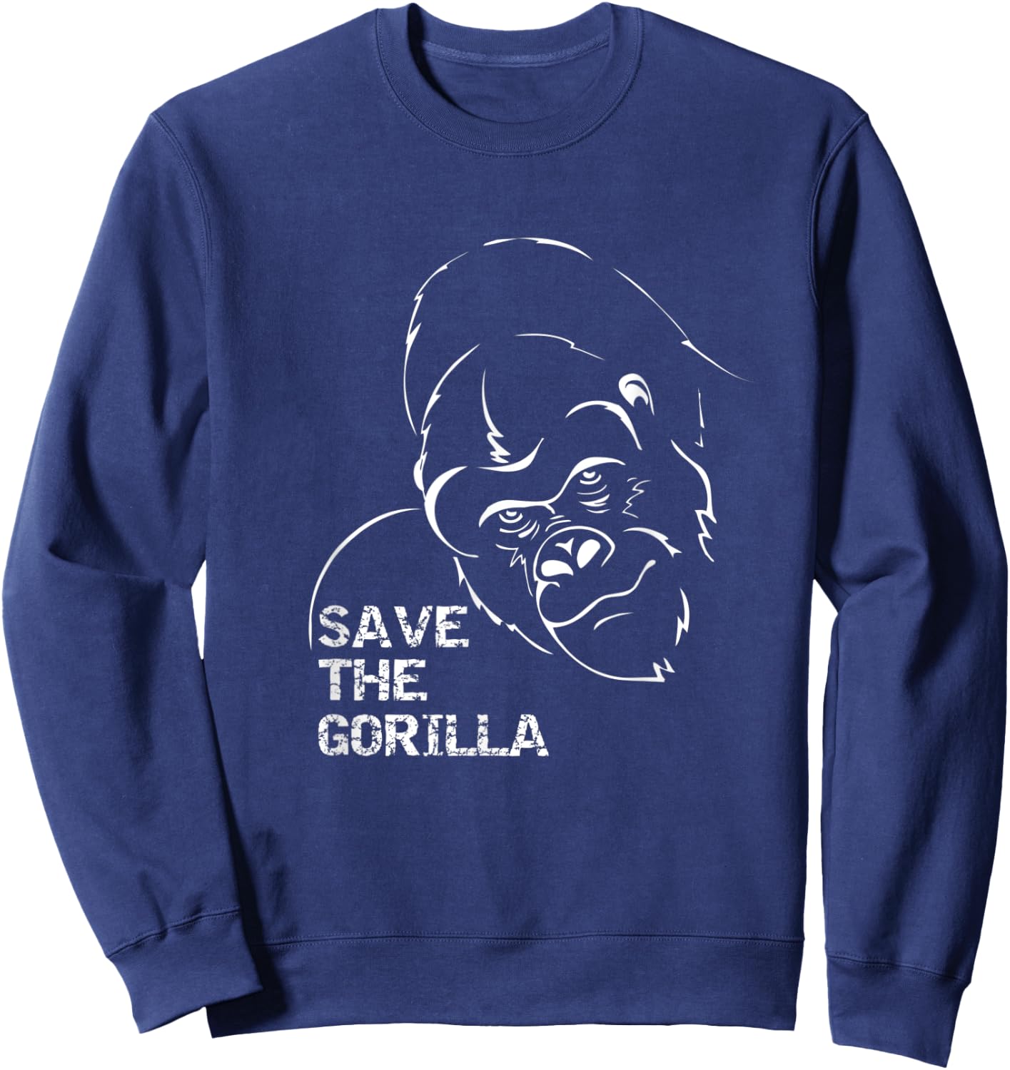 Save The Gorilla Conservation Sweatshirt - Sweatshirt | Navy