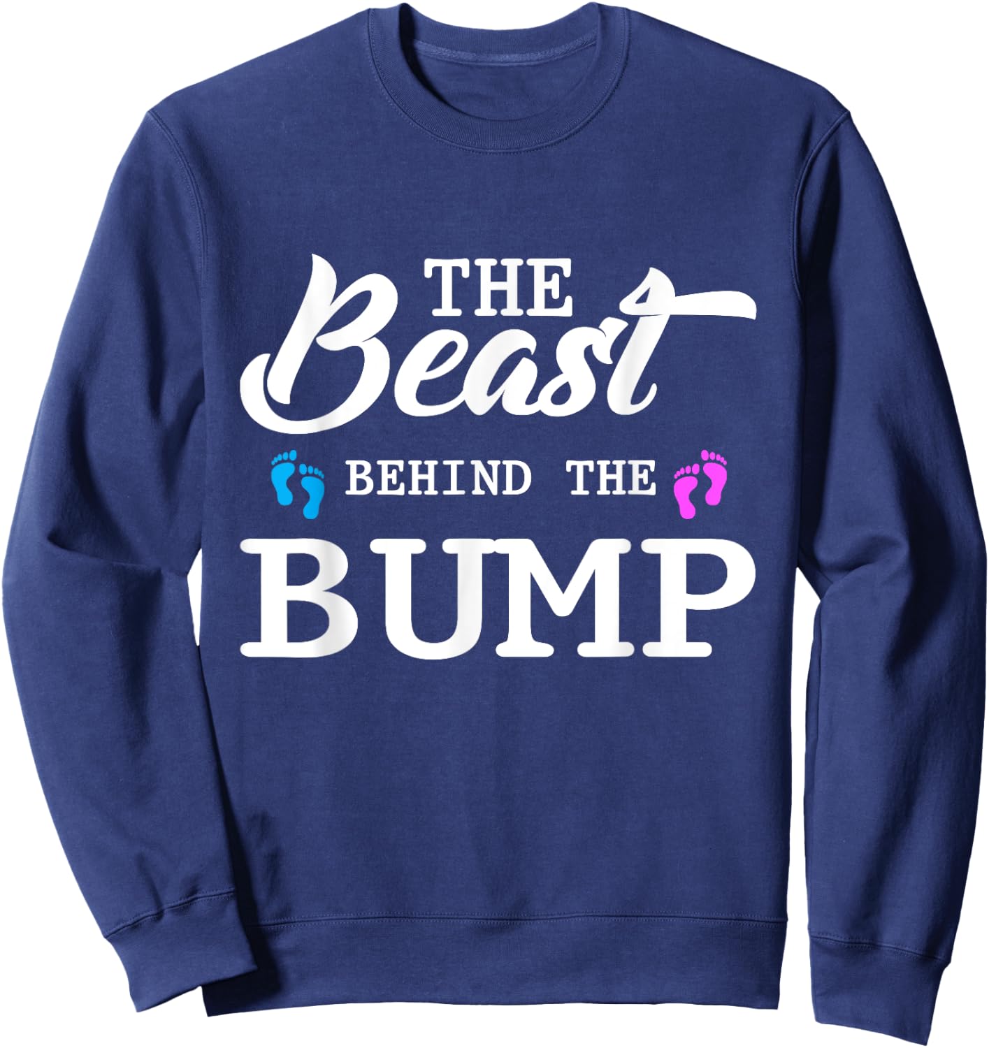 The Beast Behind The Bump T Shirt Sweatshirt - Sweatshirt | Navy