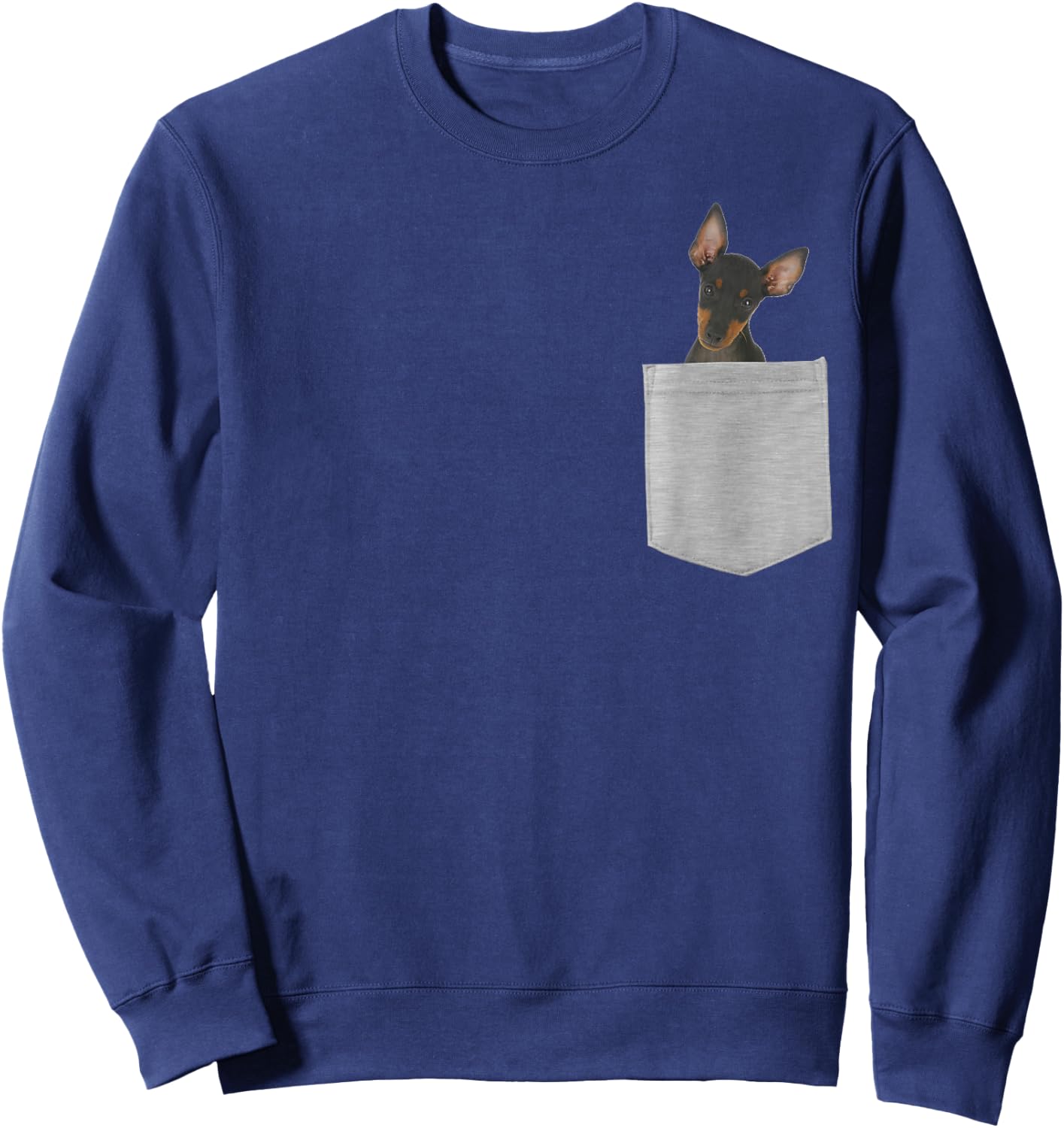 Dog in Your Pocket Manchester Terrier Sweatshirt - Sweatshirt | Navy