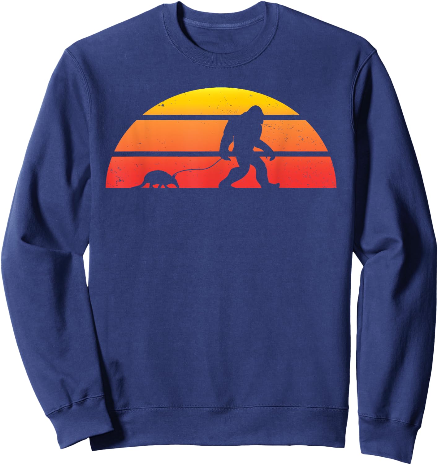 Bigfoot Armadillo Animal Outfit Sasquatch Gift Armadillo Sweatshirt - Sweatshirt | Navy