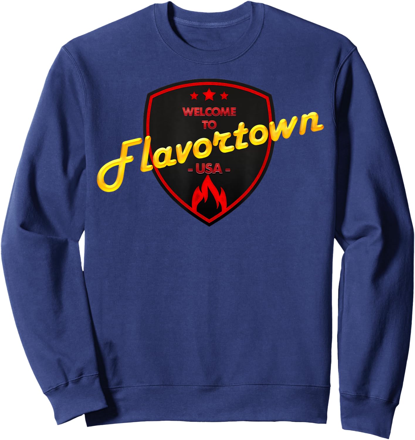 Flavortown Food Culture Sweatshirt - Sweatshirt | Navy