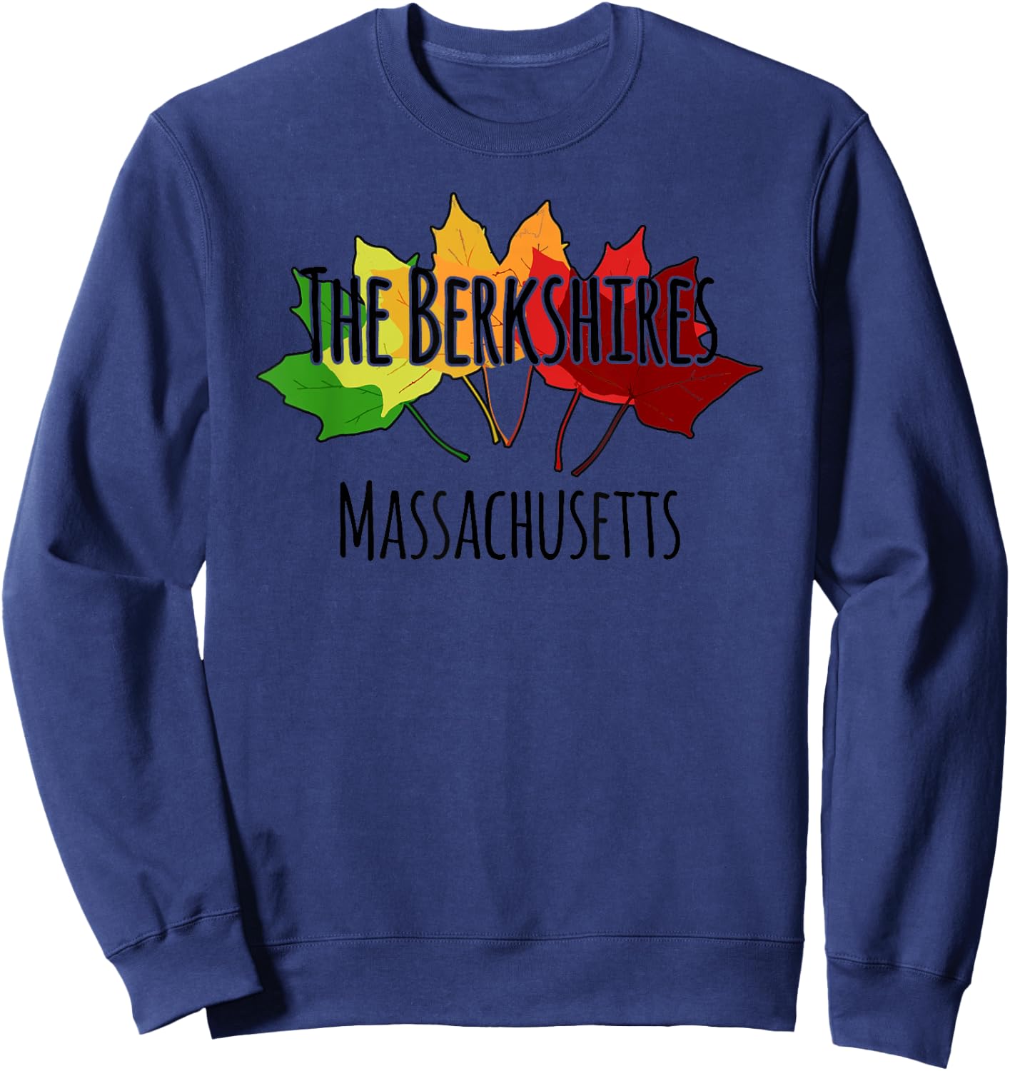 Foliage Watching - The Berkshires, Massachussetts Sweatshirt - Sweatshirt | Navy