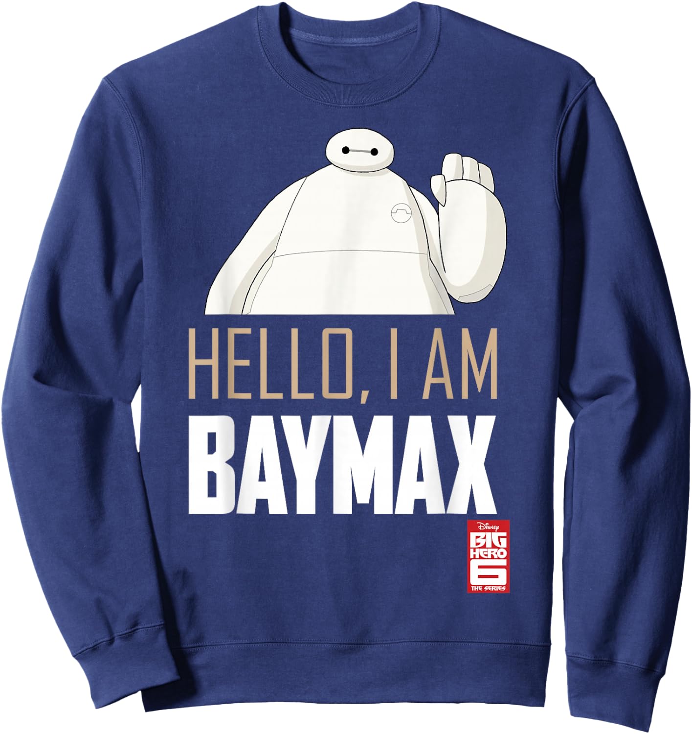 Disney Big Hero 6 TV Series Baymax Hello Graphic Sweatshirt - Sweatshirt | Navy