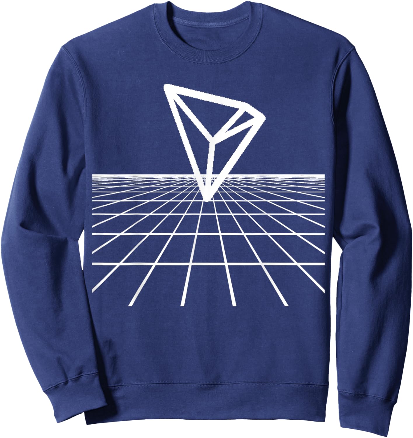 Tron Crypto Logo The Grid TRX Sweatshirt - Sweatshirt | Navy
