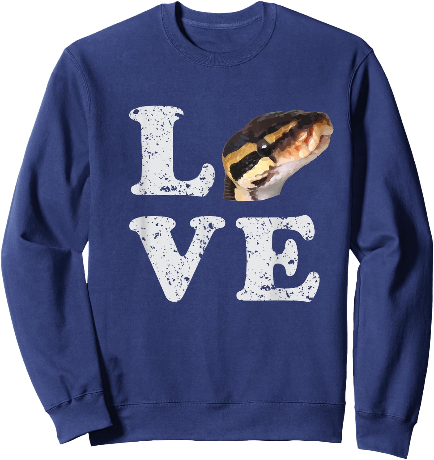 I Love my Ball Python | Pet Snake Lovers Gift Sweatshirt - Sweatshirt | Navy