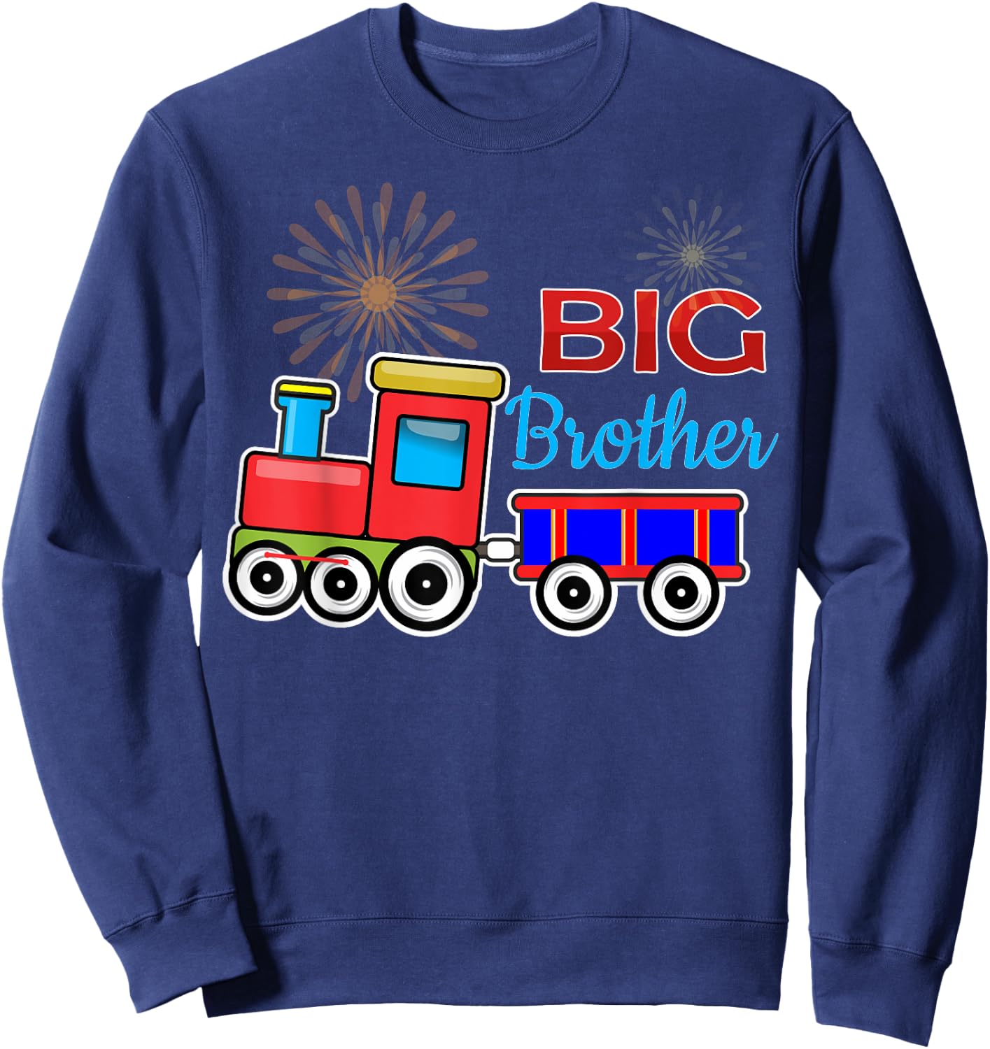 Big Brother Train Toddler/ infant Kids Sweatshirt - Sweatshirt | Navy