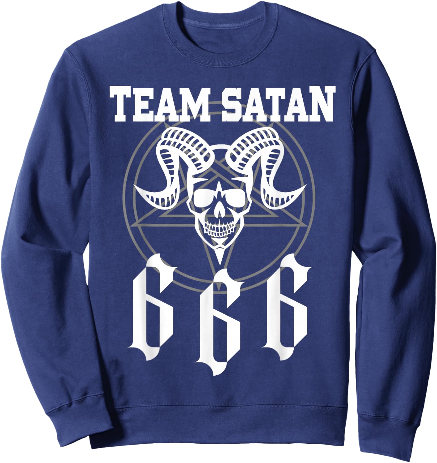Team Satan 666 Costume Sweatshirt - Sweatshirt | Navy