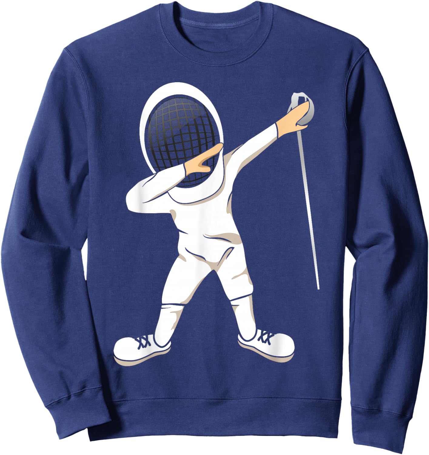 Funny Dabbing Fencing Sports MM Sweatshirt - Sweatshirt | Navy