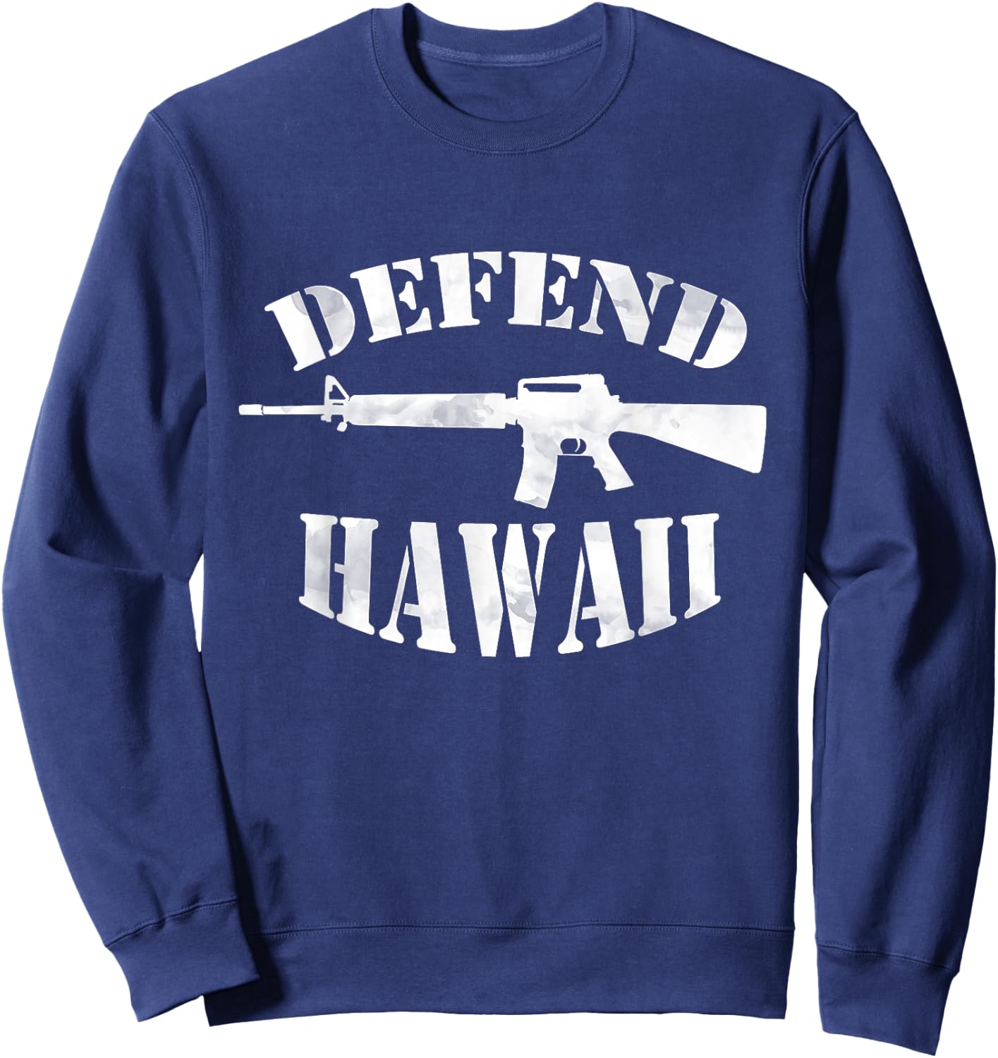 Defend Hawaii (light ink) Sweatshirt - Sweatshirt | Navy