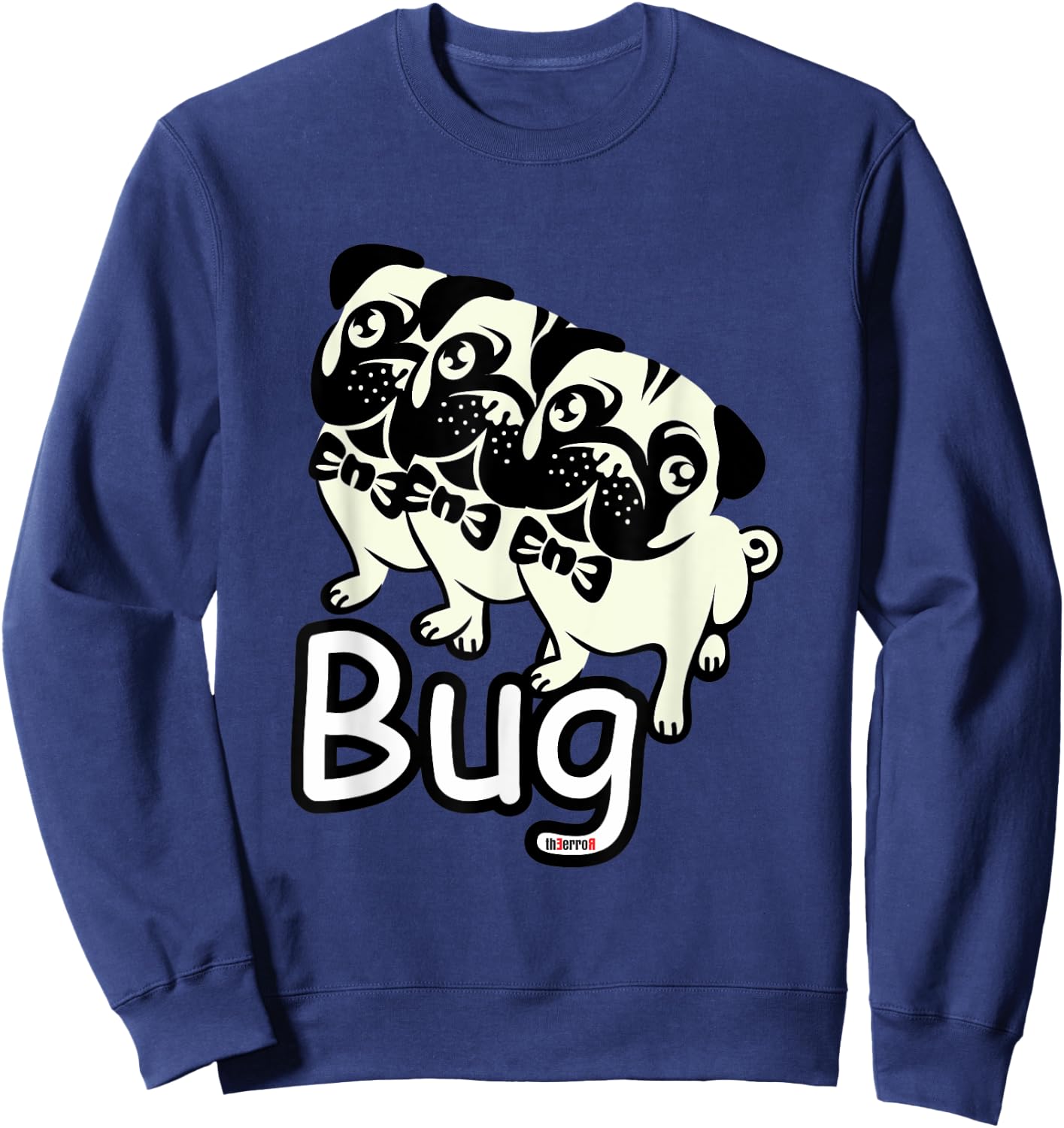 Funny Pug bug Shirt Sweatshirt - Sweatshirt | Navy