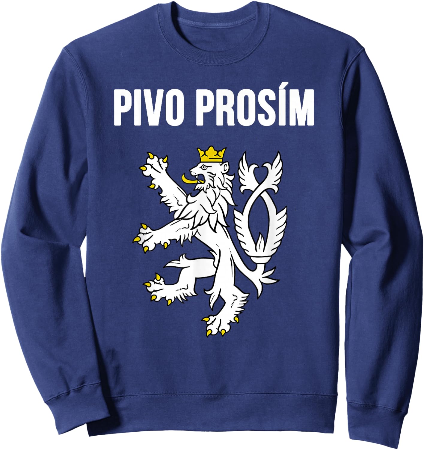 Beer Please in Czech Shirt Funny Czech Republic Souvenir Sweatshirt - Sweatshirt | Navy