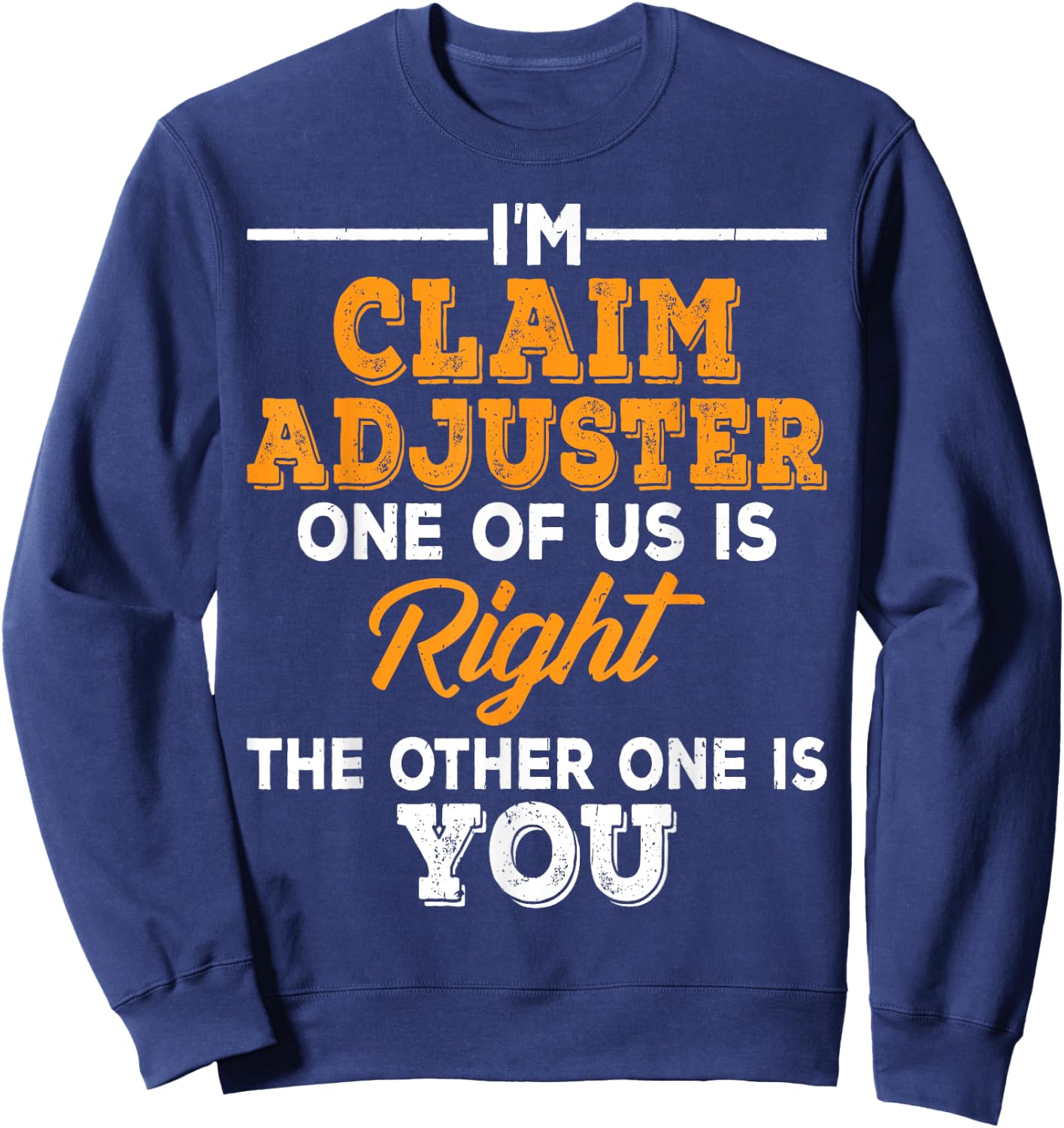 Claims adjuster Sweatshirt - Sweatshirt | Navy