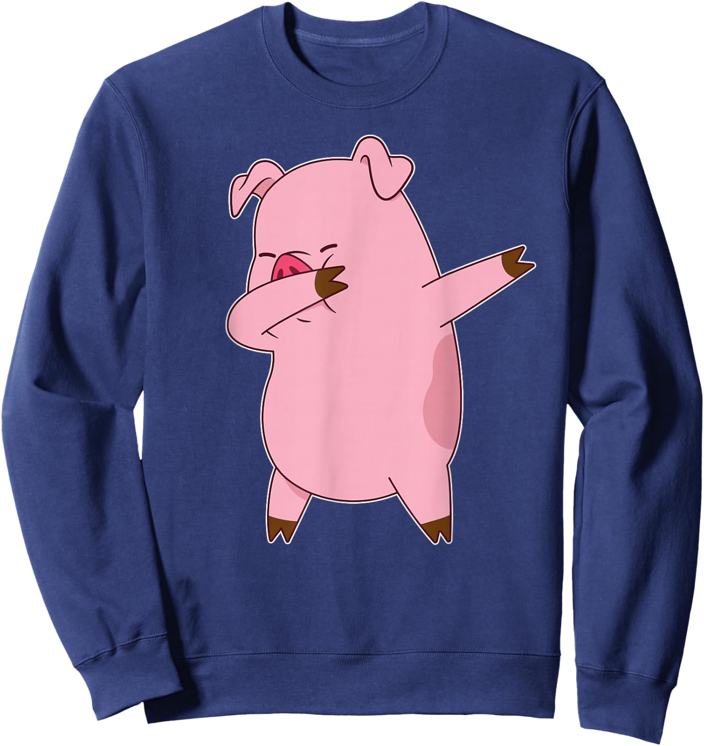 Pig Dabbing Dab Dance Funny Novelty Sweatshirt - Sweatshirt | Navy
