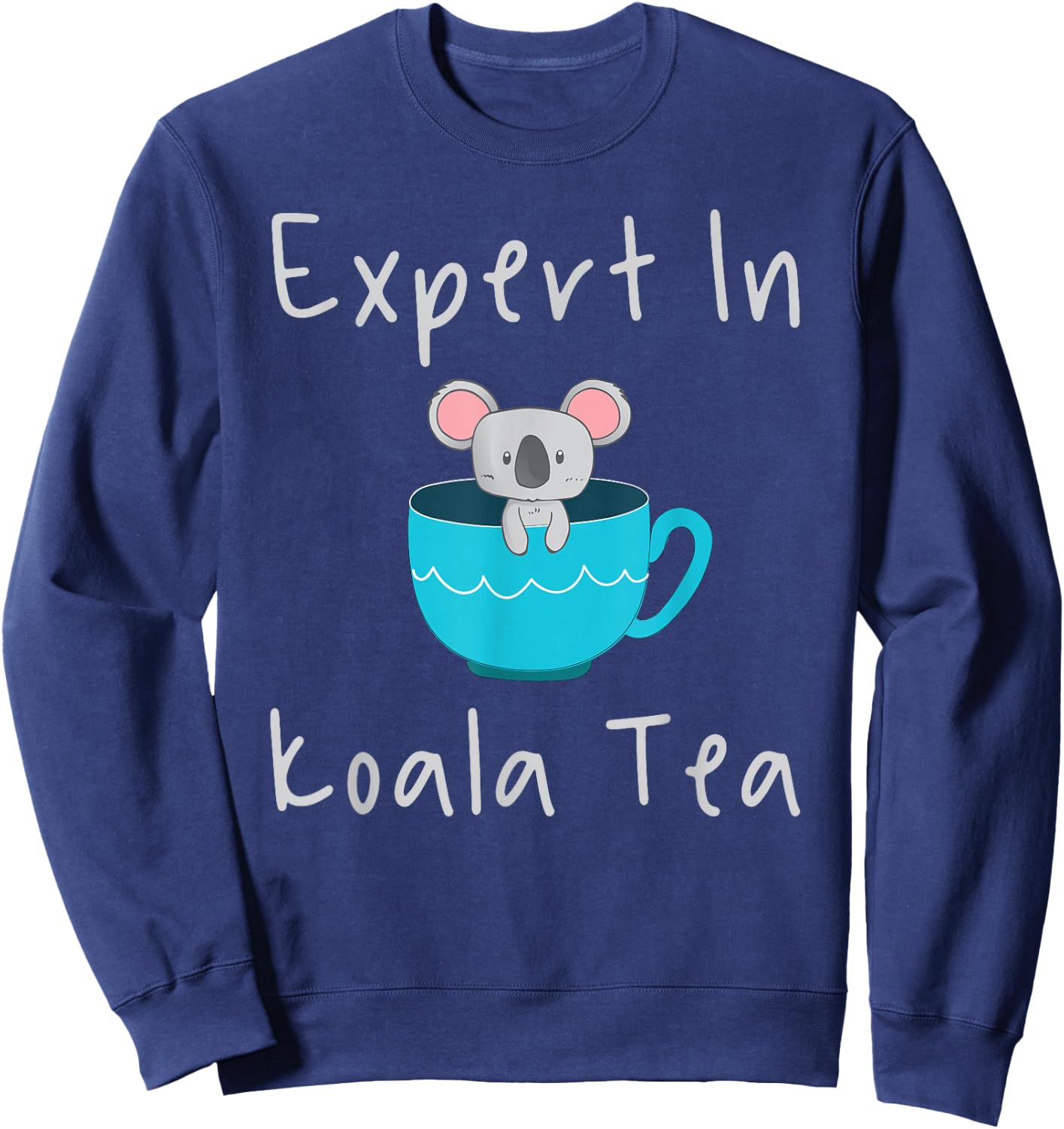 Expert in Koala Tea Pun Quality Control Manager Specialist Sweatshirt - Sweatshirt | Navy