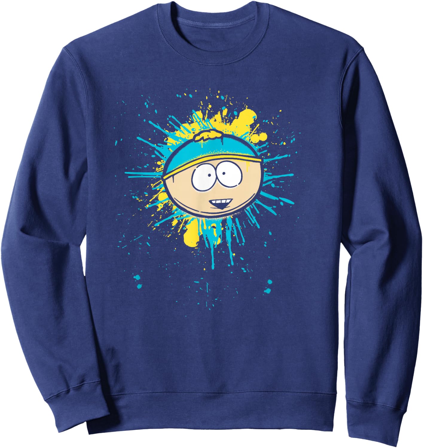 South Park Cartman Graffiti Splatter - Officially Licensed Sweatshirt - Sweatshirt | Navy