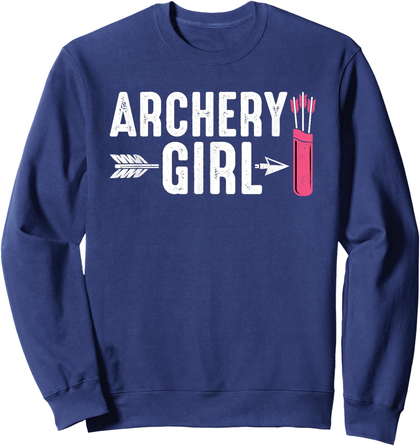 Cute Archery Girl Sweatshirt - Sweatshirt | Navy