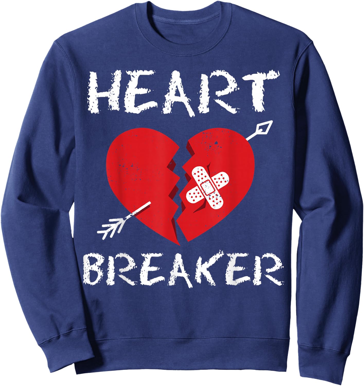 Valentine's Heart Breaker Gift Lovers Sweatshirt - Sweatshirt | Navy