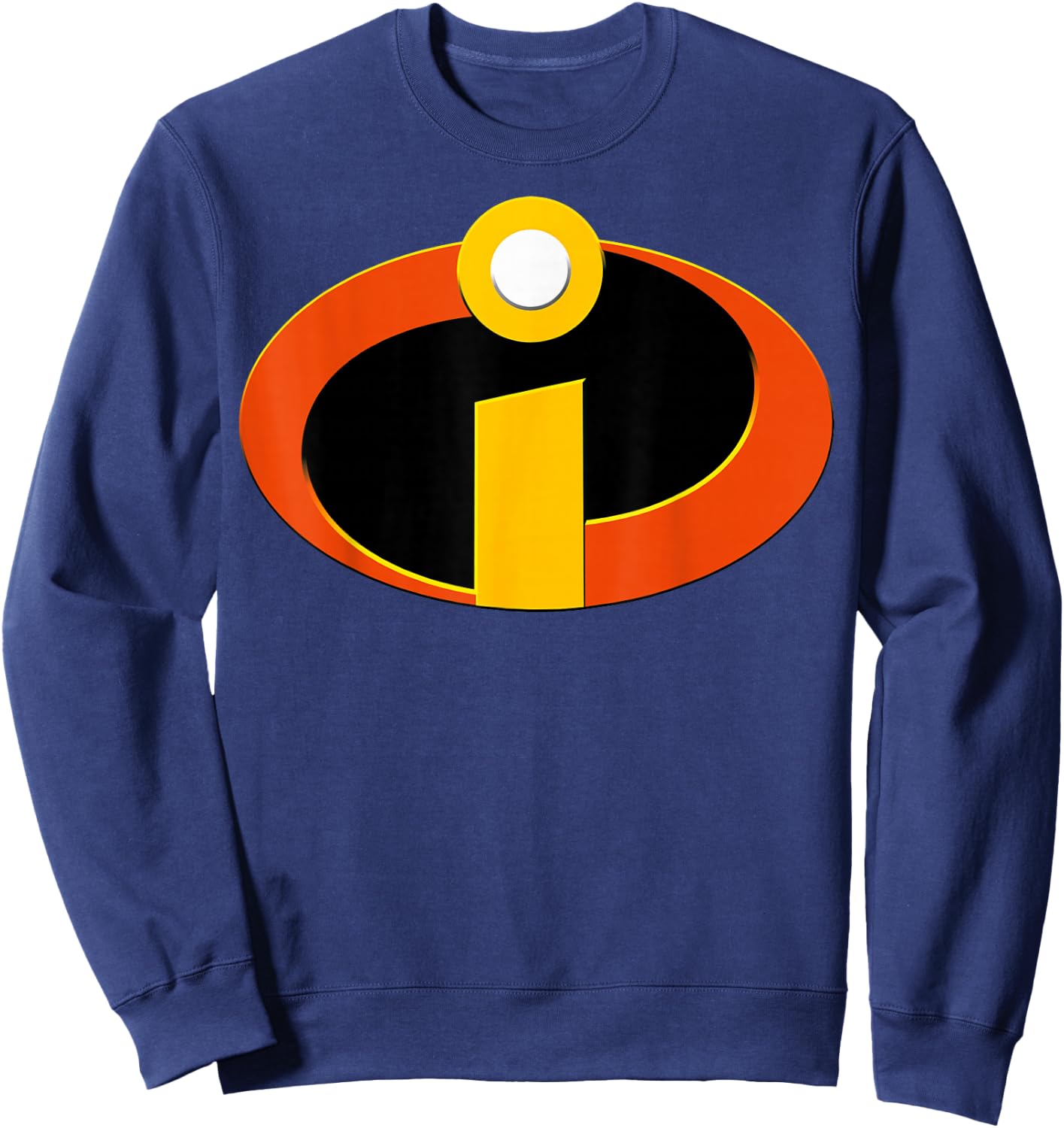 Disney Pixar The Incredibles Distressed Superhero Badge Sweatshirt - Sweatshirt | Navy