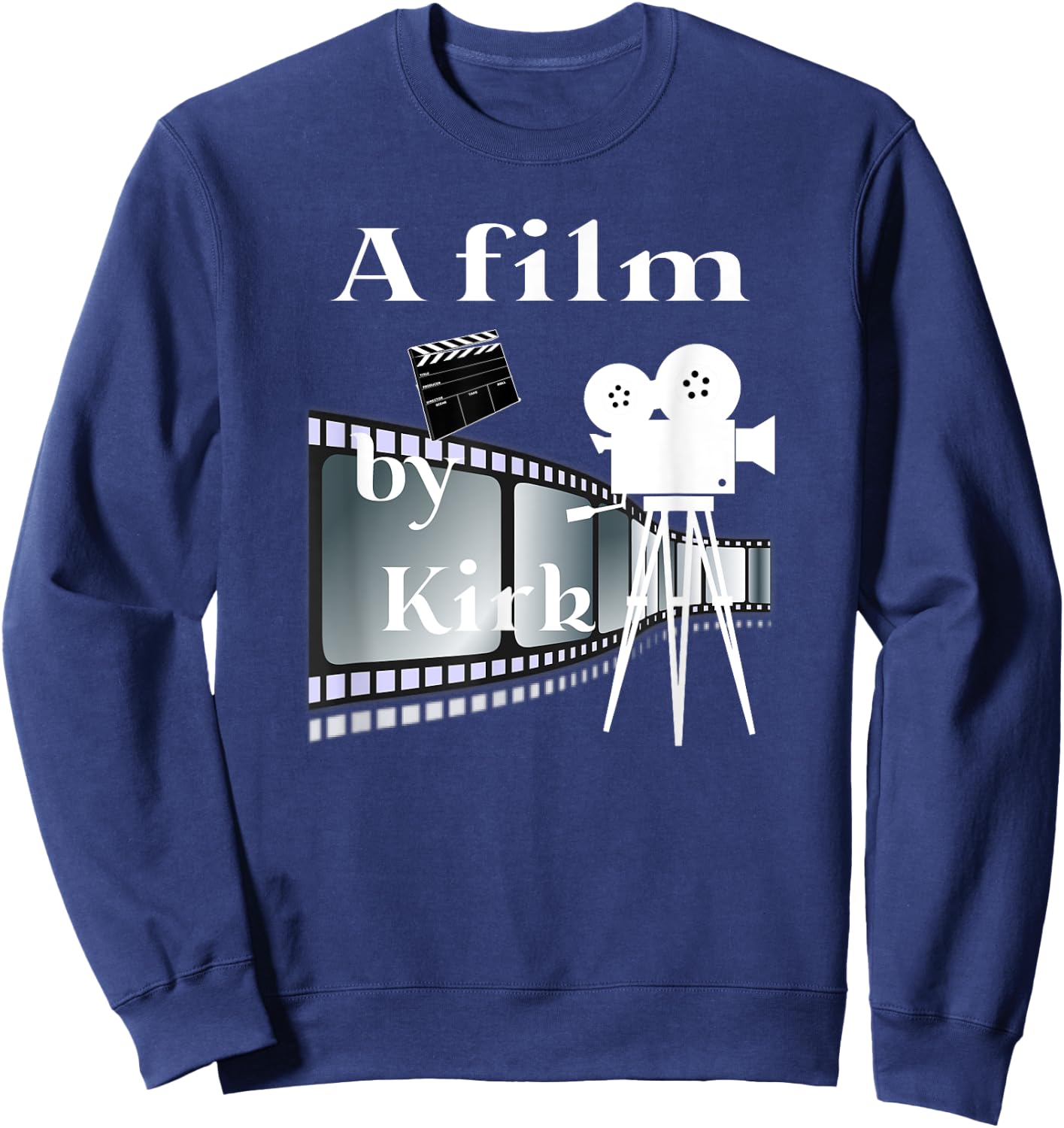 A film by Kirk Funny Sweatshirt - Sweatshirt | Navy
