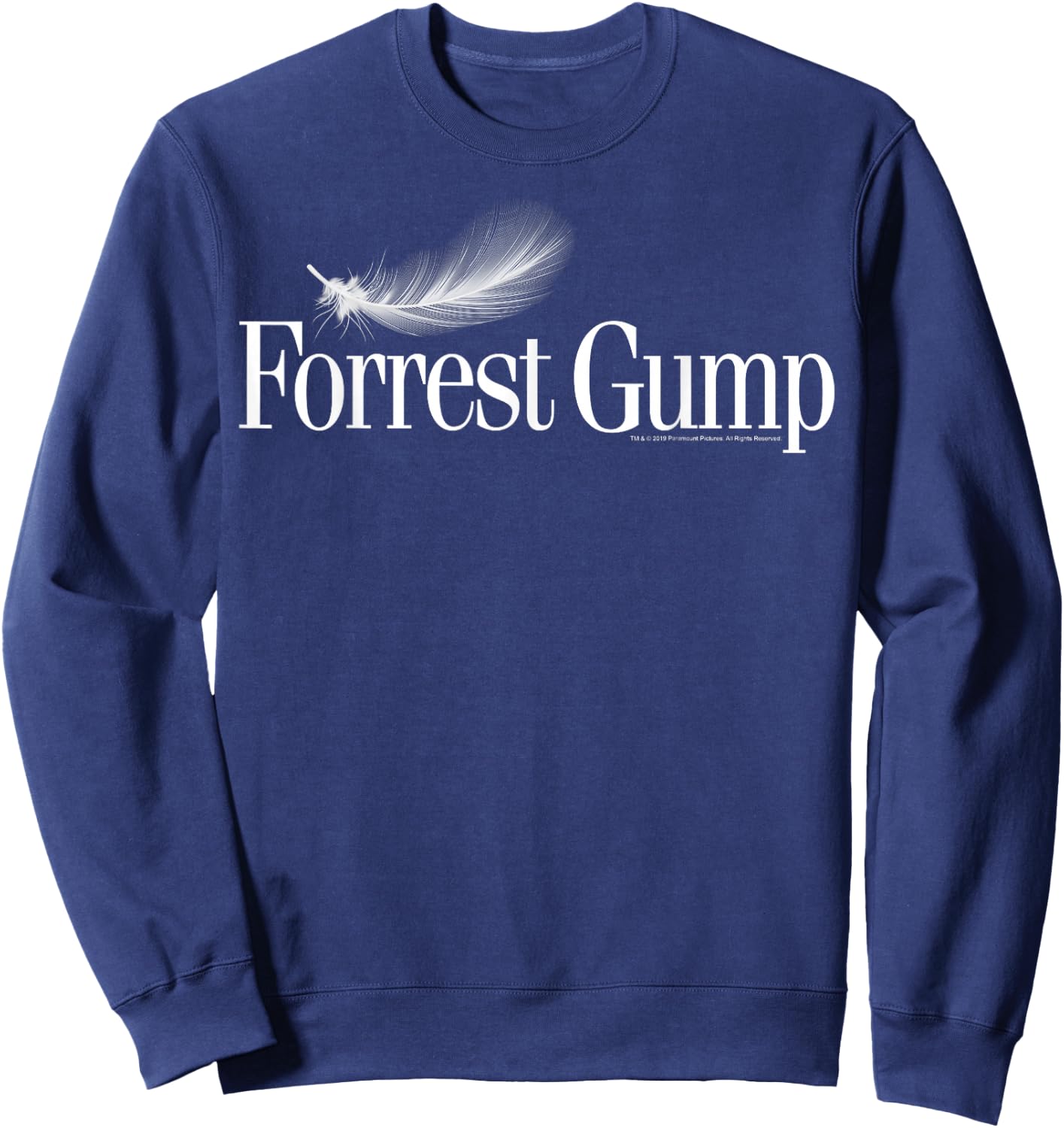 Forrest Gump Feather Title Logo Sweatshirt - Sweatshirt | Navy