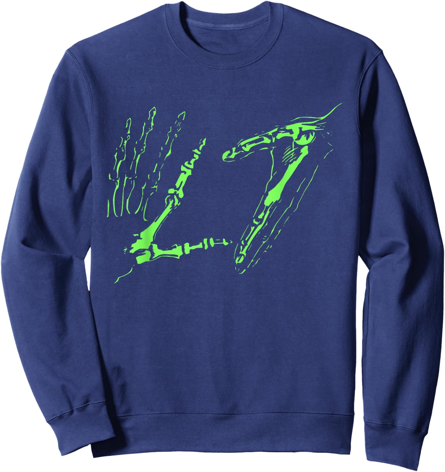 L7 Skeleton Hands Sweatshirt - Sweatshirt | Navy
