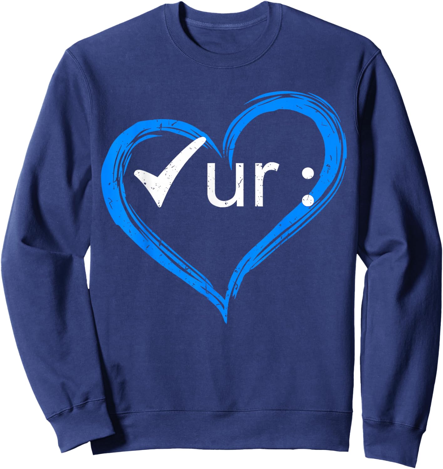 Check Ur Colon Cancer Awareness Colonoscopy Colorectal Blue Sweatshirt - Sweatshirt | Navy