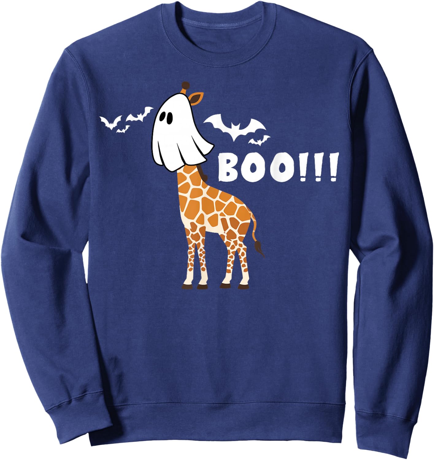 Giraffe Boo Halloween Fun Costume Party Sweatshirt - Sweatshirt | Navy