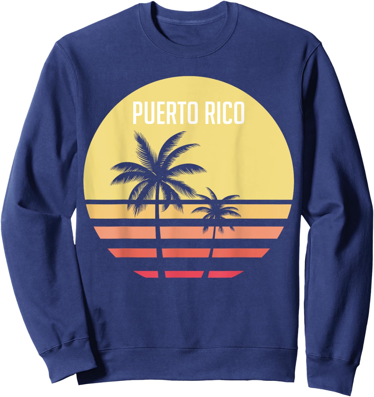 70's 80's Puerto Rico Vintage Shirt | North America Fan Gift Sweatshirt - Sweatshirt | Navy