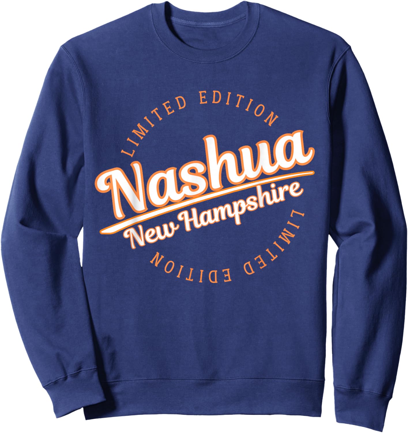 Retro Athletic Nashua NH Apparel Sweatshirt - Sweatshirt | Navy