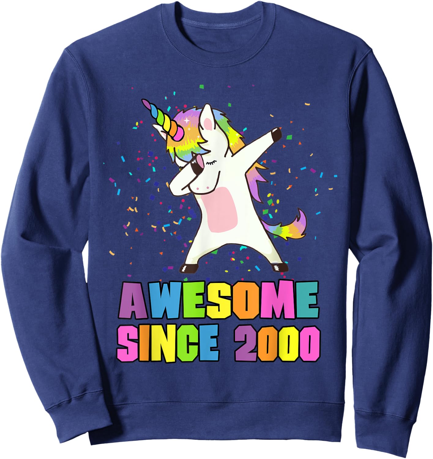 Awesome Since 2000 Unicorn Sweatshirt - Sweatshirt | Navy
