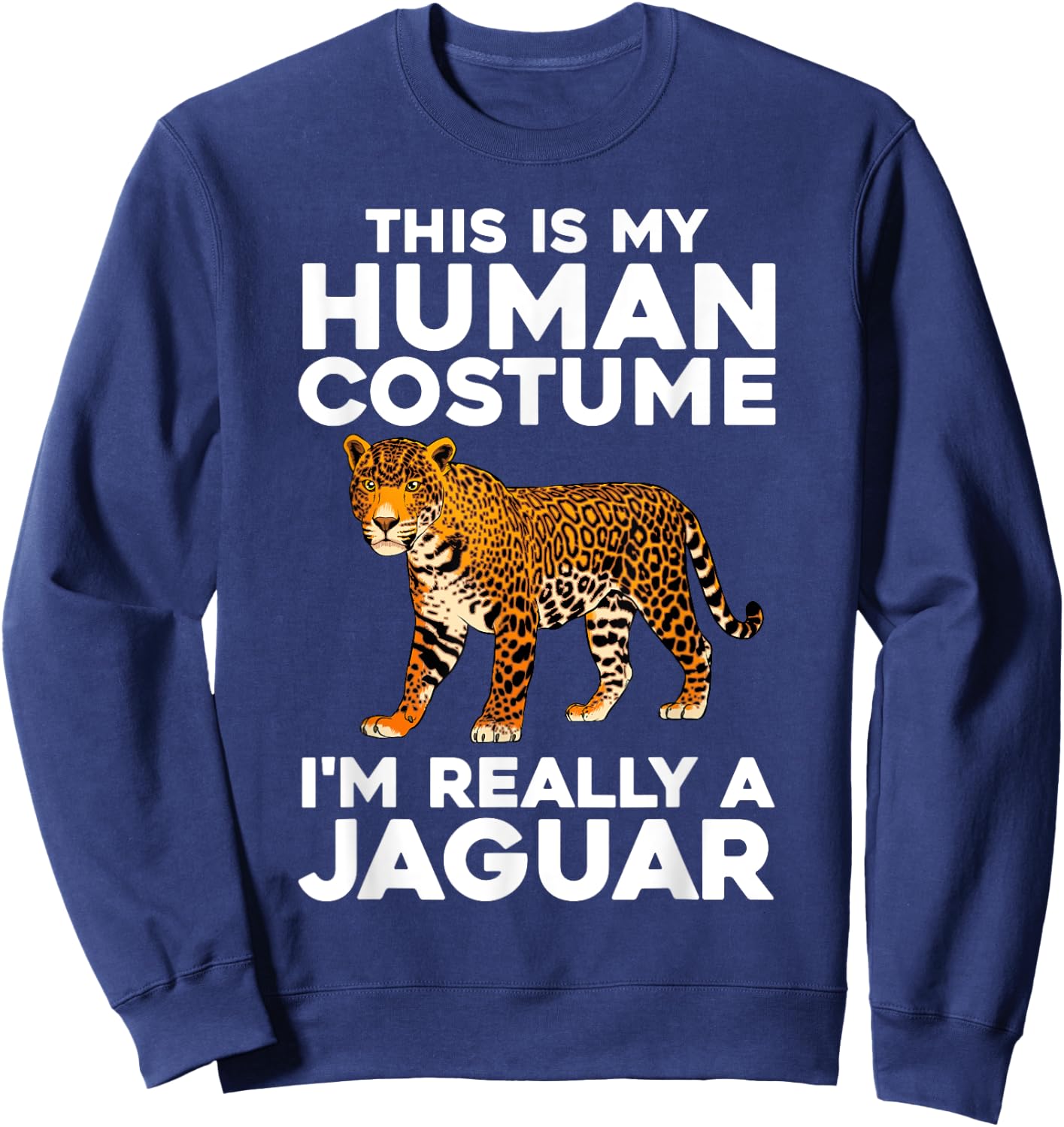 Funny Jaguar Design Women Kids Safari Jaguar Lovers Sweatshirt - Sweatshirt | Navy