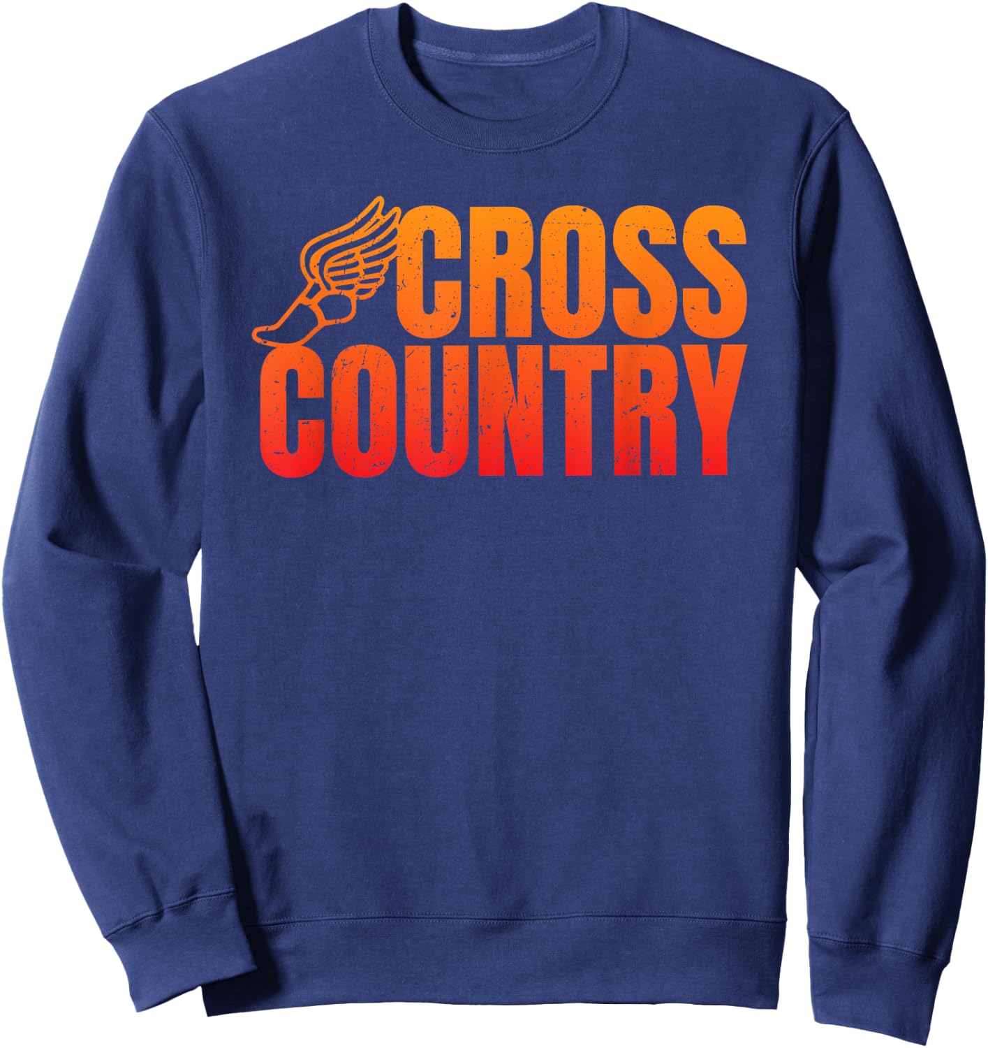 Cool Funny Cross Country Running Shirt Gift Runners Sweatshirt - Sweatshirt | Navy