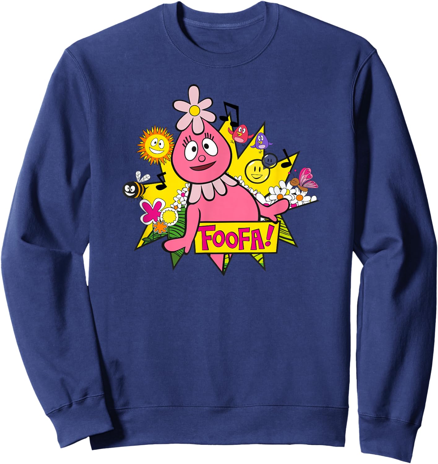 Yo Gabba Gabba - Classic Foofa 01 Sweatshirt - Sweatshirt | Navy