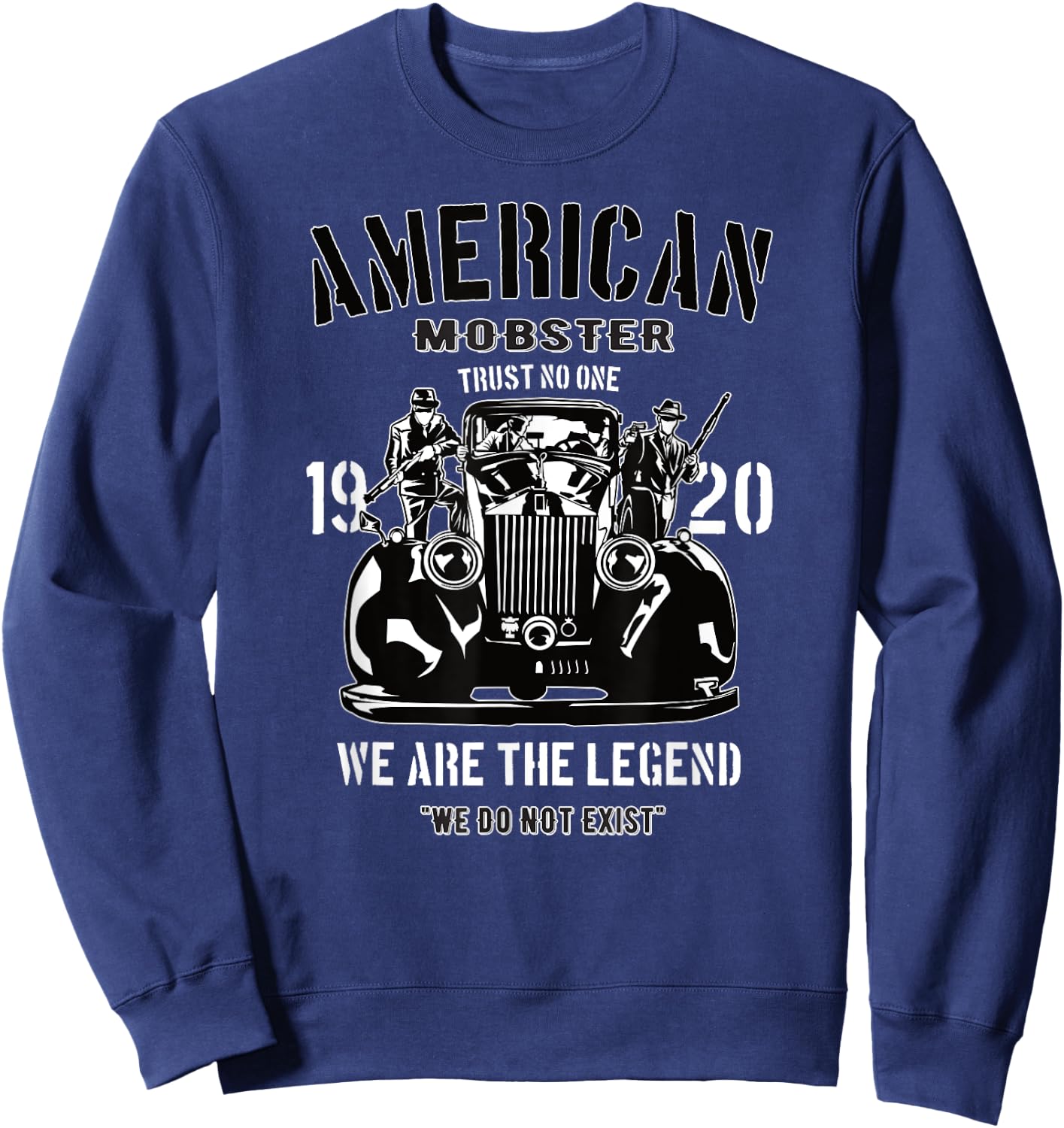 American Mobster Shirt Gangsters Italian Mafia Sicilian Inc Sweatshirt - Sweatshirt | Navy