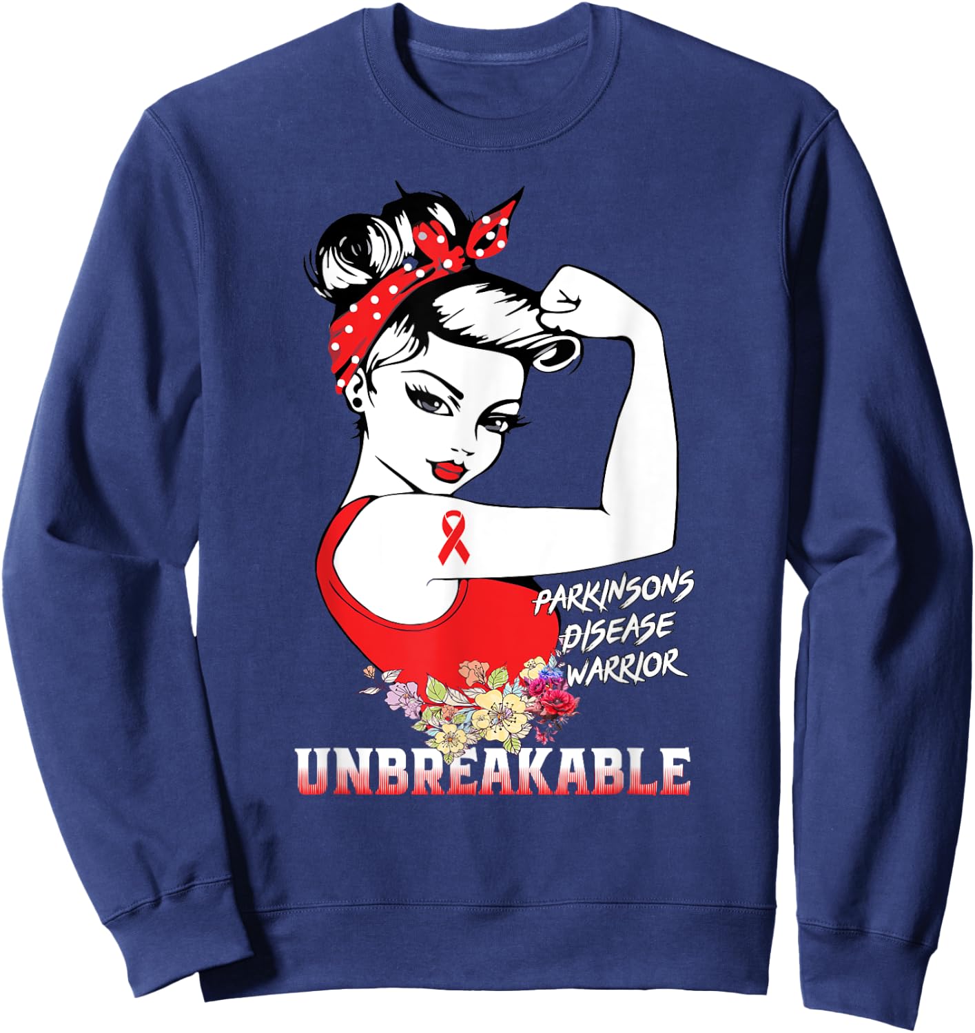 Parkinsons Disease Warrior Shirts Sweatshirt - Sweatshirt | Navy